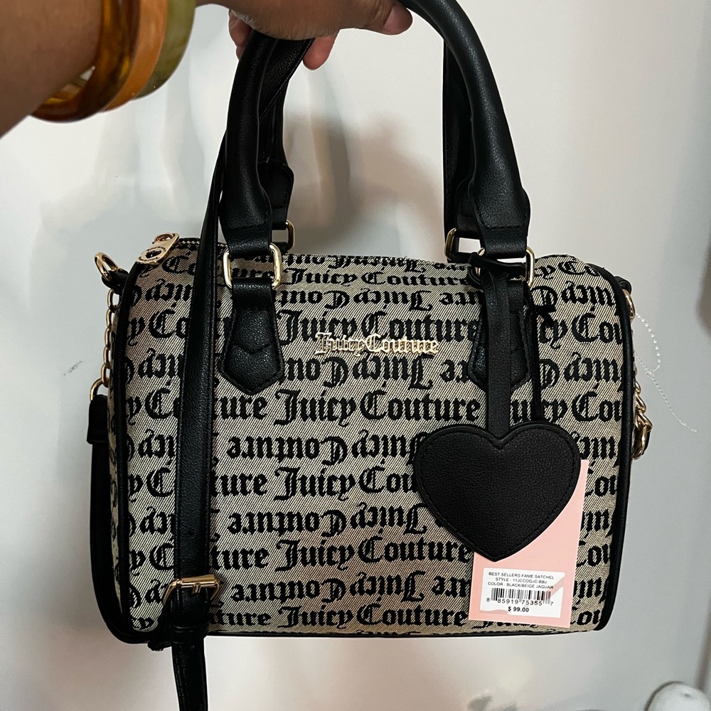 Sold! Juicy Couture Black and Cream Handbag